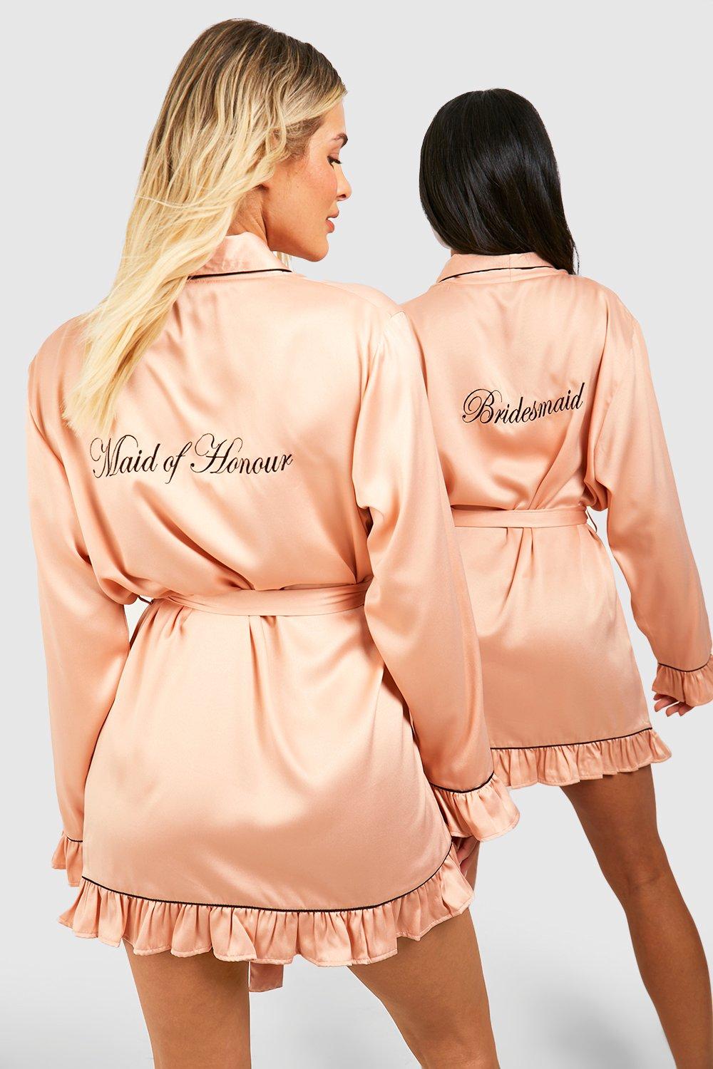 Robe de chambre bridesmaid sales